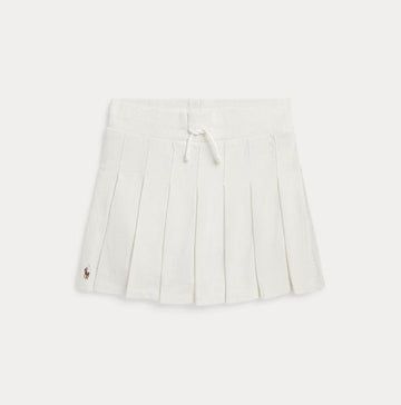 Pleated cotten jersy skort-Skjørt-Polo Ralph Lauren-Aandahls