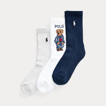 Polo bear sock 3pk-Socks-Polo Ralph Lauren-Aandahls