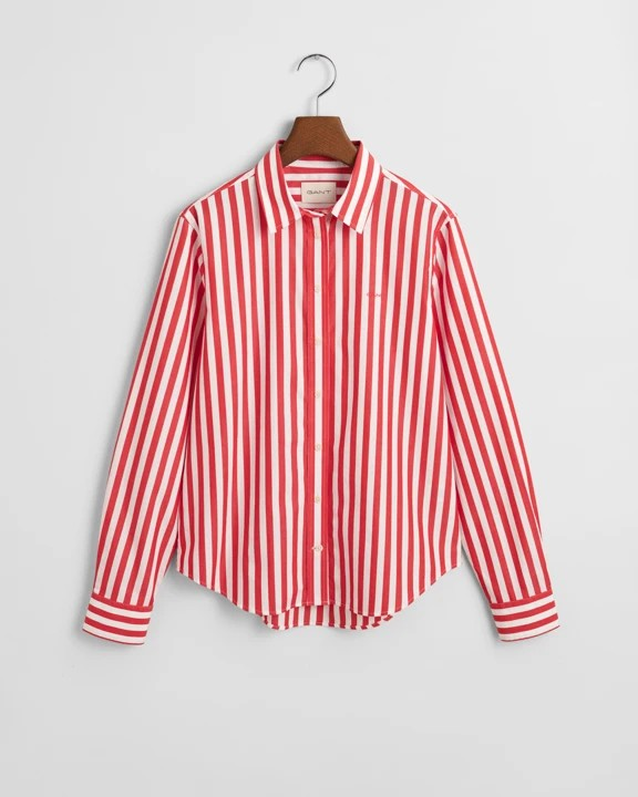 Poplin wide striped shirt-Skjorte-Gant-Aandahls