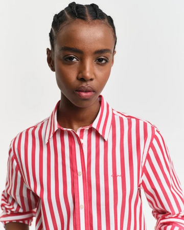 Poplin wide striped shirt-Skjorte-Gant-Aandahls