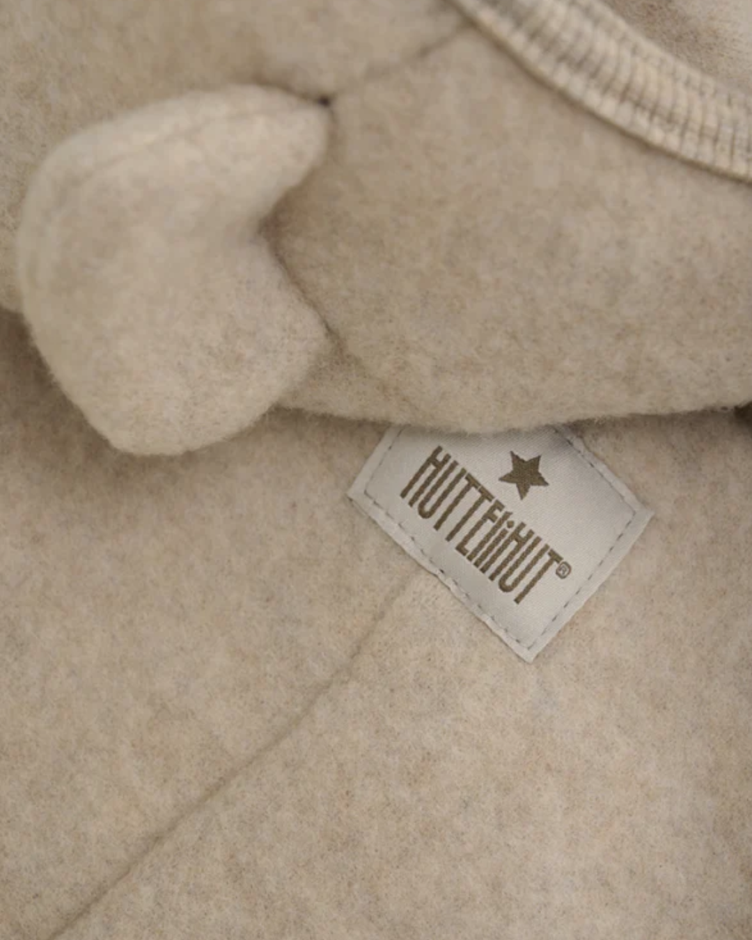 Pram Suit Ears Wool Fleece-Ull-Huttelihut-Aandahls