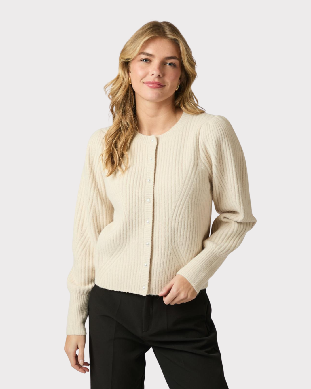Puli Knit Cardigan-Genser-Neo Noir-Aandahls