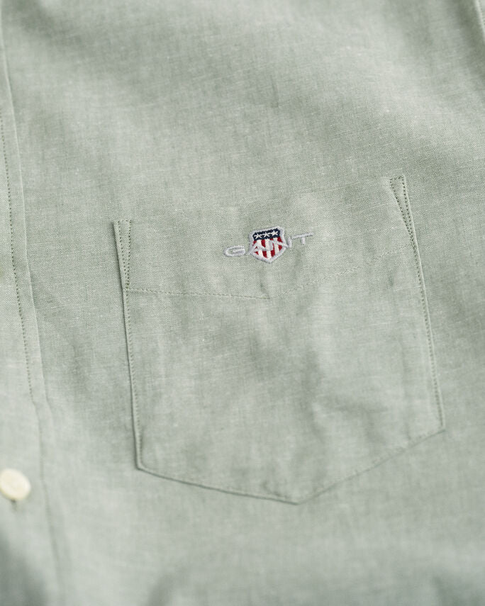 REG COTTON LINEN SS SHIRT-Skjorter-Gant-Aandahls