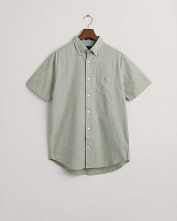 REG COTTON LINEN SS SHIRT-Skjorter-Gant-Aandahls