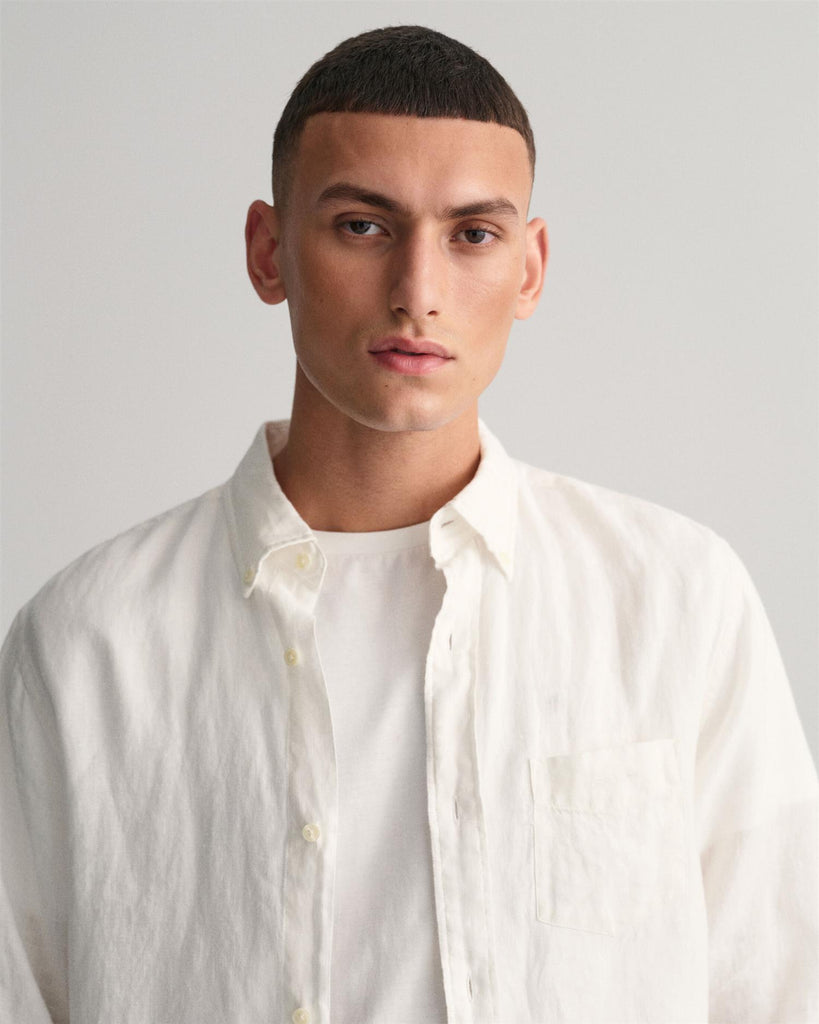 REG LINEN SHIRT-Skjorter-Gant-Aandahls