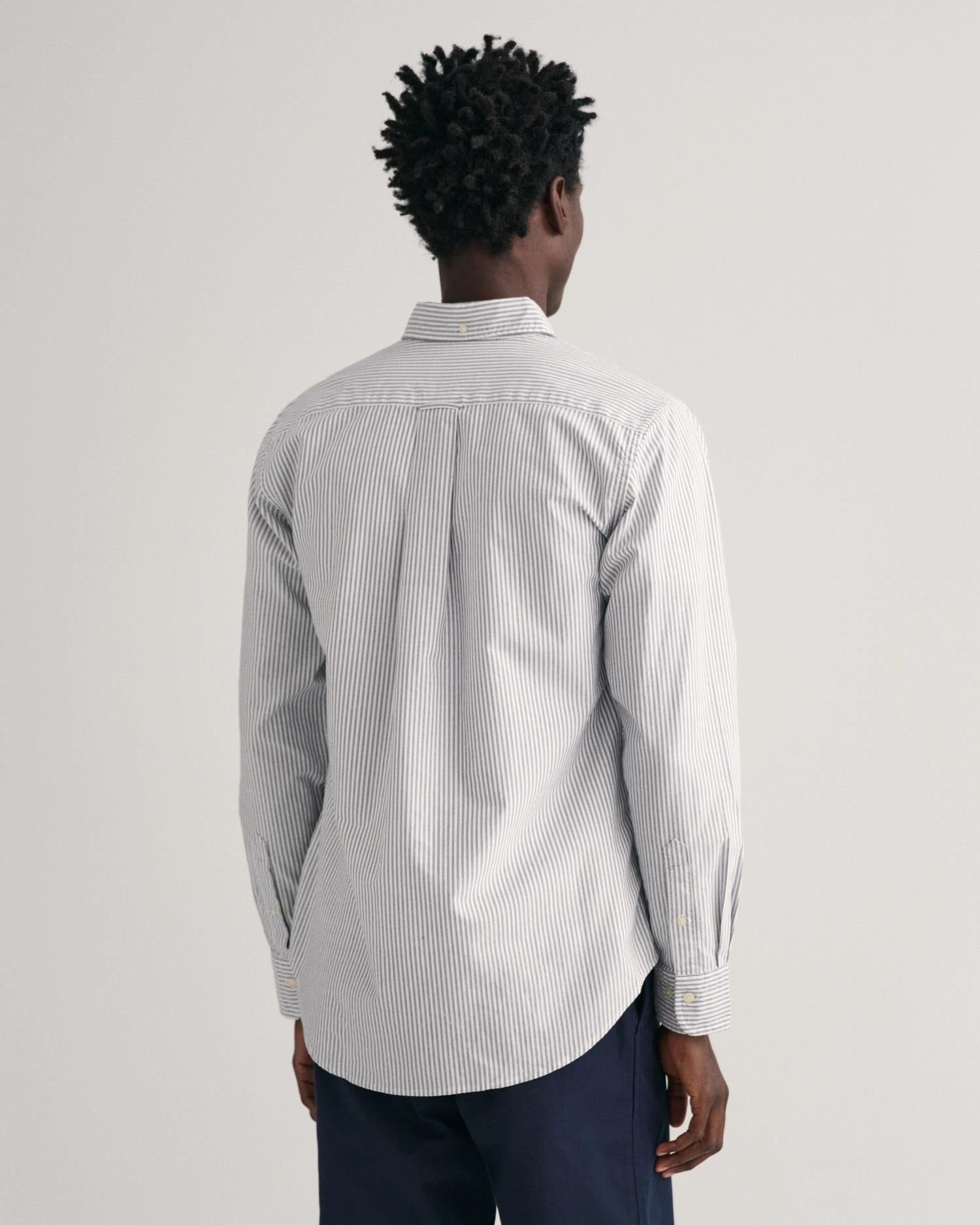 REG OXFORD BANKER STRIPE SHIRT-Skjorter-Gant-Aandahls