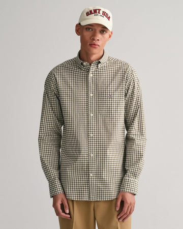 REG POPLIN GINGHAM SHIRT-Skjorter-Gant-Aandahls