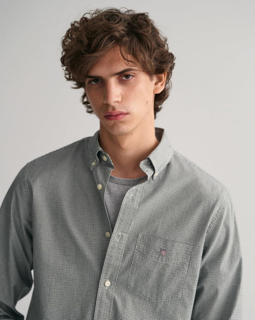 REG POPLIN MICRO CHECK SHIRT-Skjorter-Gant-Aandahls