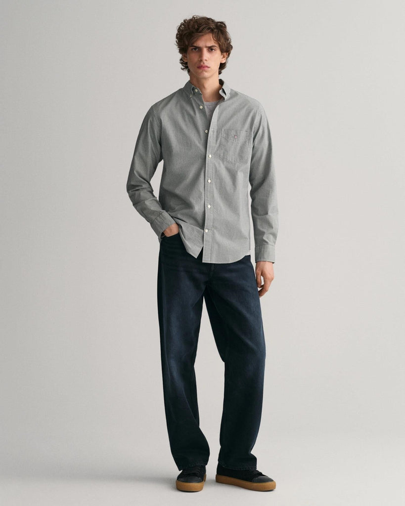 REG POPLIN MICRO CHECK SHIRT-Skjorter-Gant-Aandahls