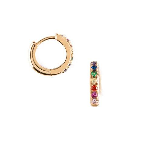 Rainbow huggie hoop-Accessories-Orelia-Aandahls