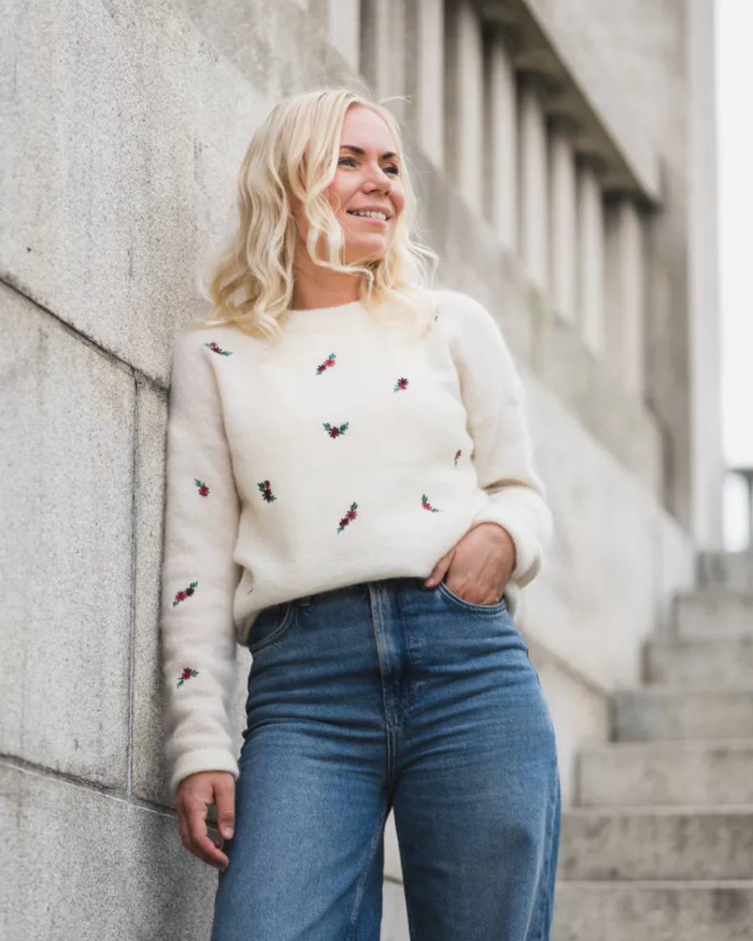 Rausamalie Pullover EMB-Genser-Raus-Aandahls