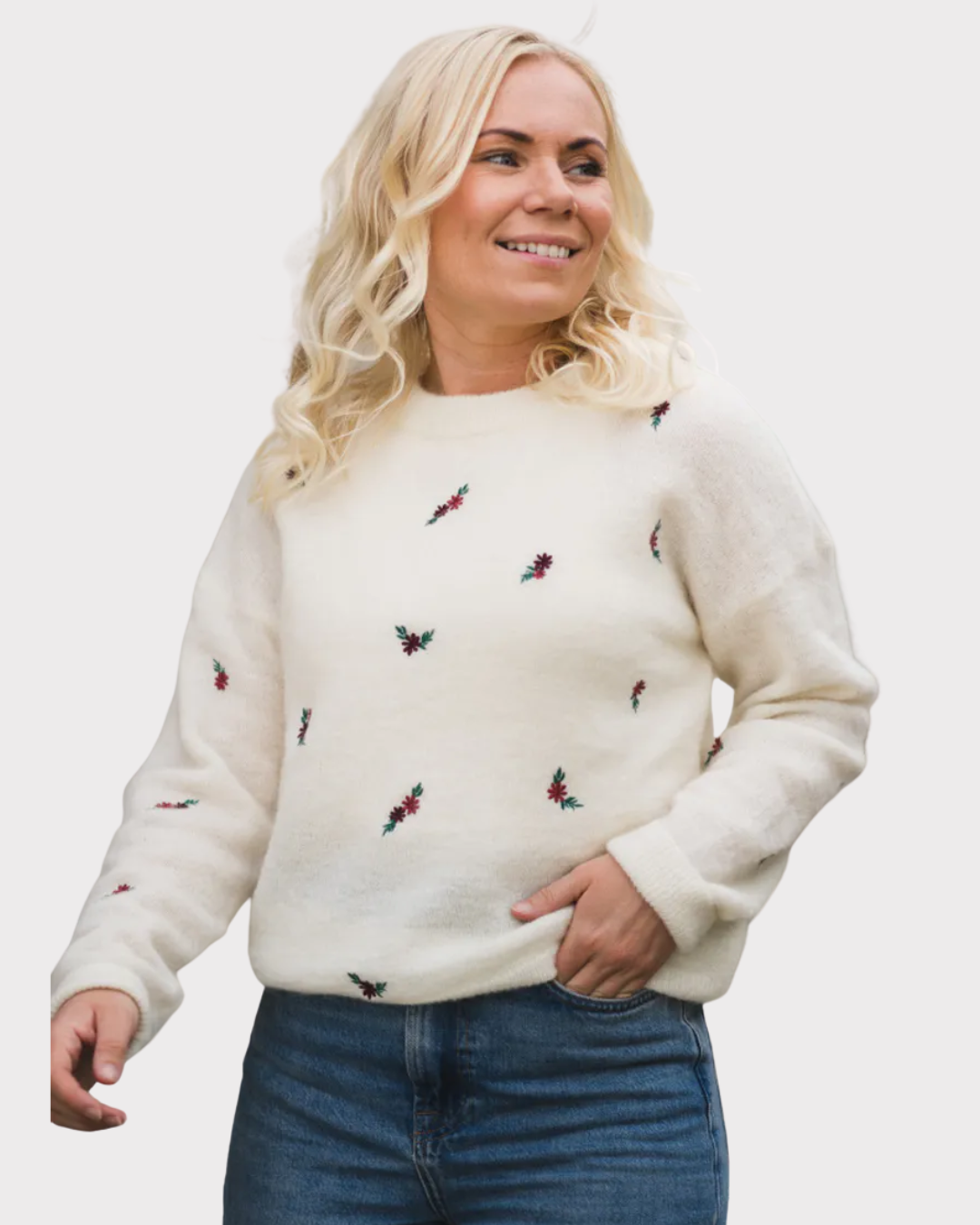 Rausamalie Pullover EMB-Genser-Raus-Aandahls