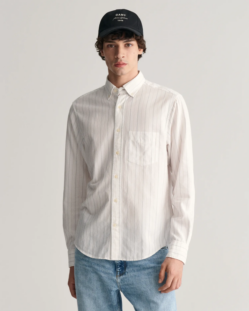 Reg Archive Oxford Stripe Shirt-Skjorter-Gant-Aandahls
