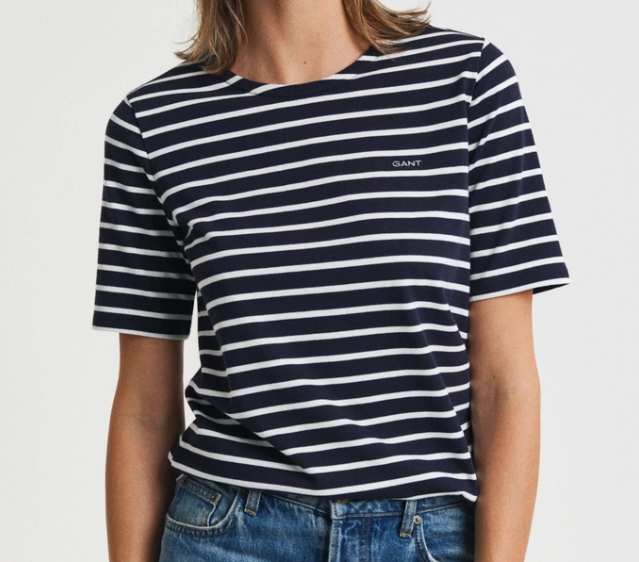 Reg Breton C-neck ss T-shirt-T-shirt-Gant-Aandahls