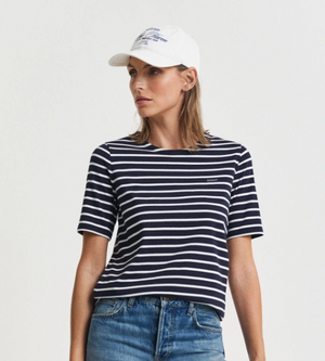 Reg Breton C-neck ss T-shirt-T-shirt-Gant-Aandahls