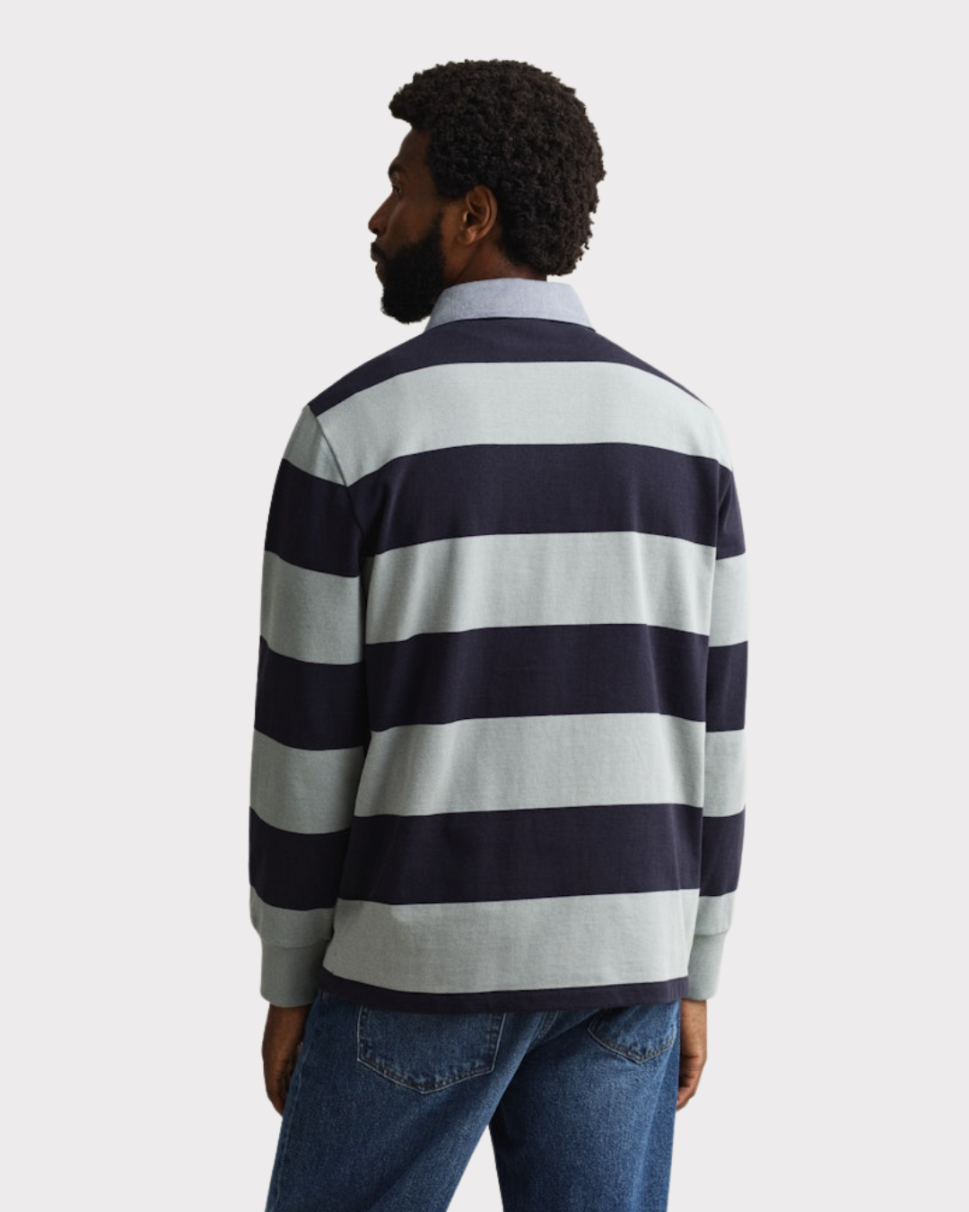 Reg Chambray Stripe Heavy Rugger-Genser-Gant-Aandahls