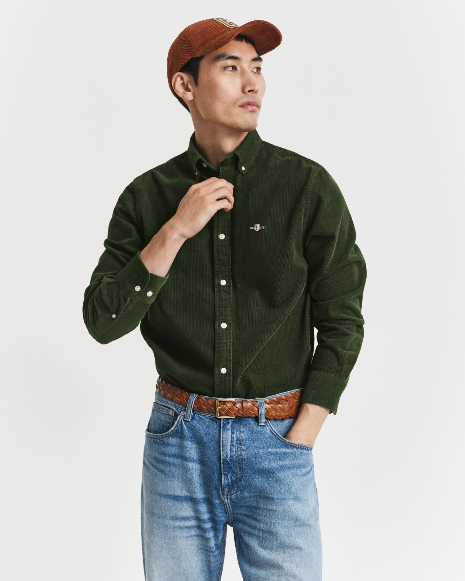 Reg Corduroy Shirt-Skjorte-Gant-Aandahls