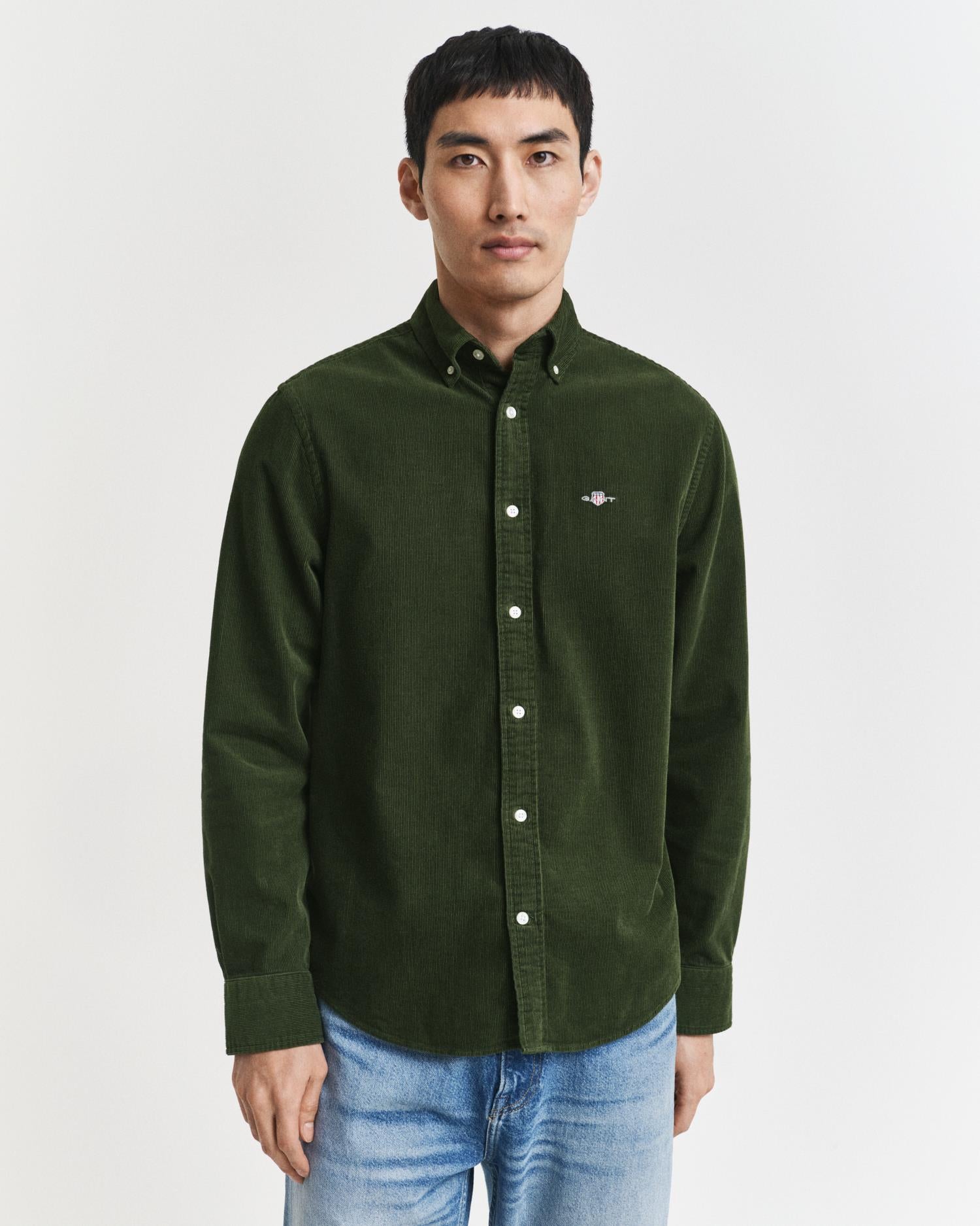 Reg Corduroy Shirt-Skjorte-Gant-Aandahls