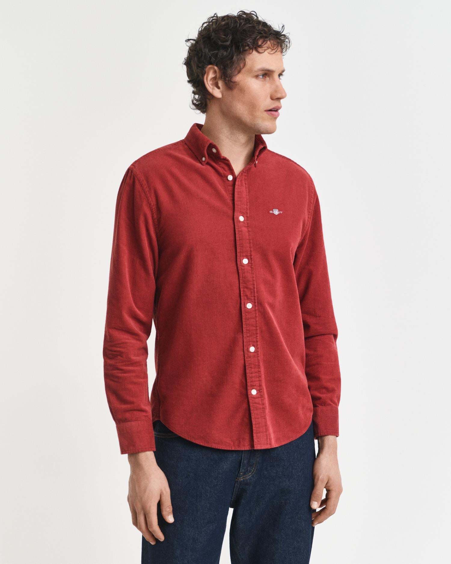 Reg Corduroy Shirt-Skjorte-Gant-Aandahls