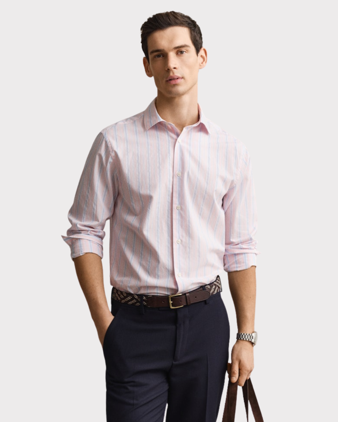 Reg Dobby Stripe Shirt-Skjorte-Gant-Aandahls