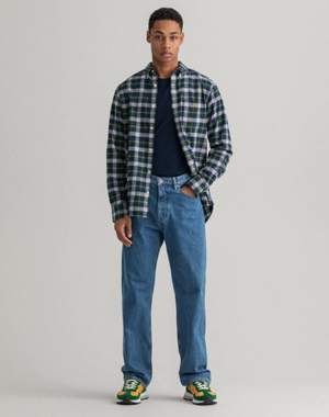 Reg Flannel Check-Skjorte-Gant-Aandahls