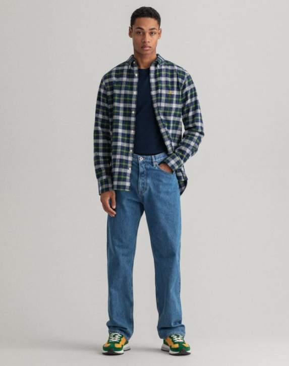 Reg Flannel Check-Skjorte-Gant-Aandahls