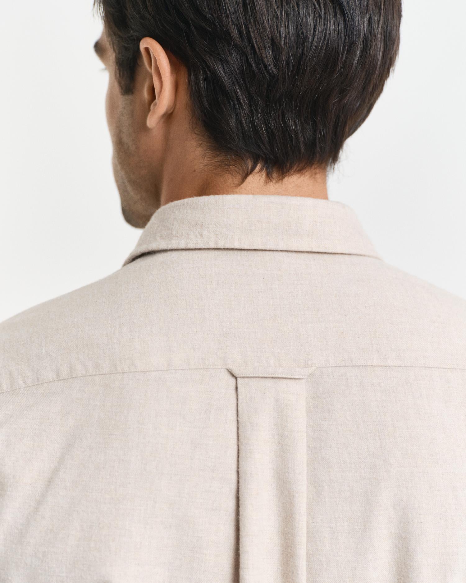 Reg Flannel Melange Shirt-Skjorte-Gant-Aandahls