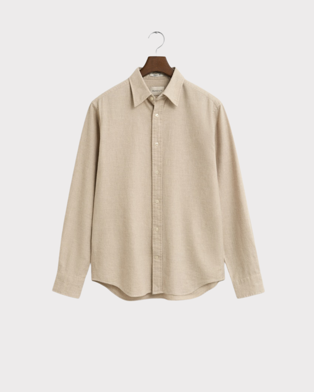 Reg Flannel Melange Shirt-Skjorte-Gant-Aandahls