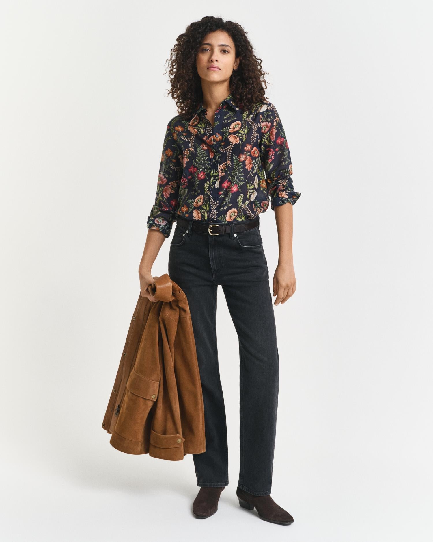 Reg Floral Print Cot Silk Shirt-Skjorte-Gant-Aandahls