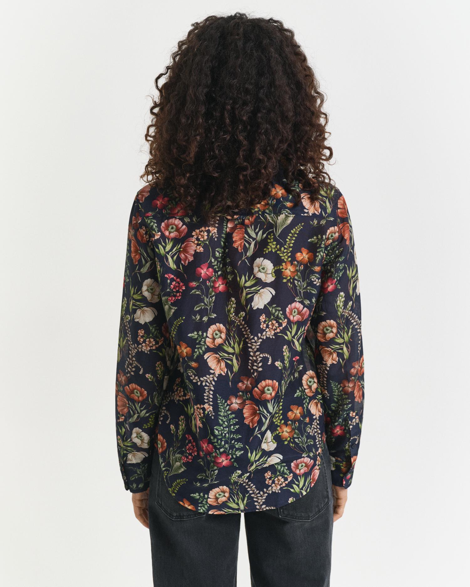 Reg Floral Print Cot Silk Shirt-Skjorte-Gant-Aandahls