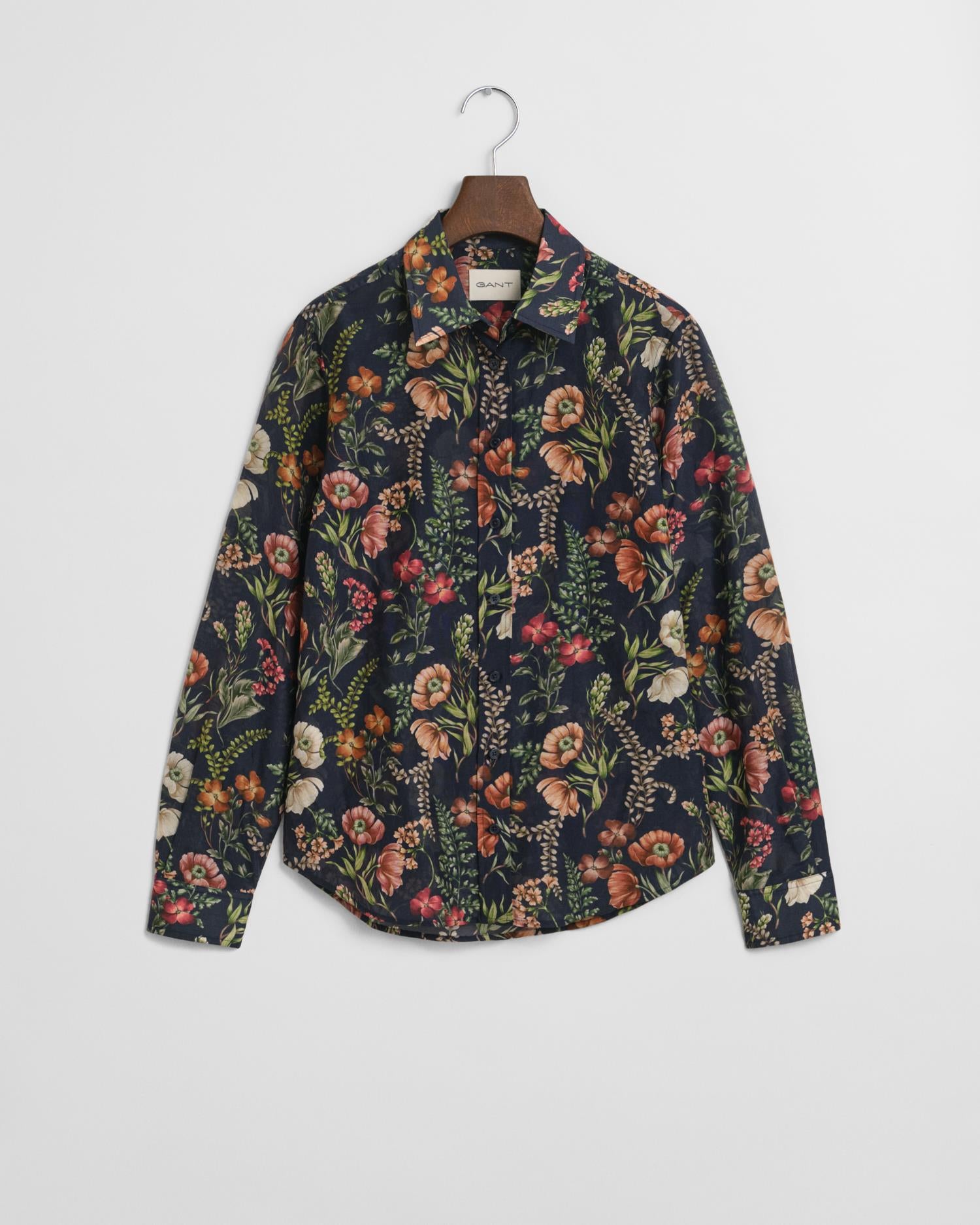 Reg Floral Print Cot Silk Shirt-Skjorte-Gant-Aandahls