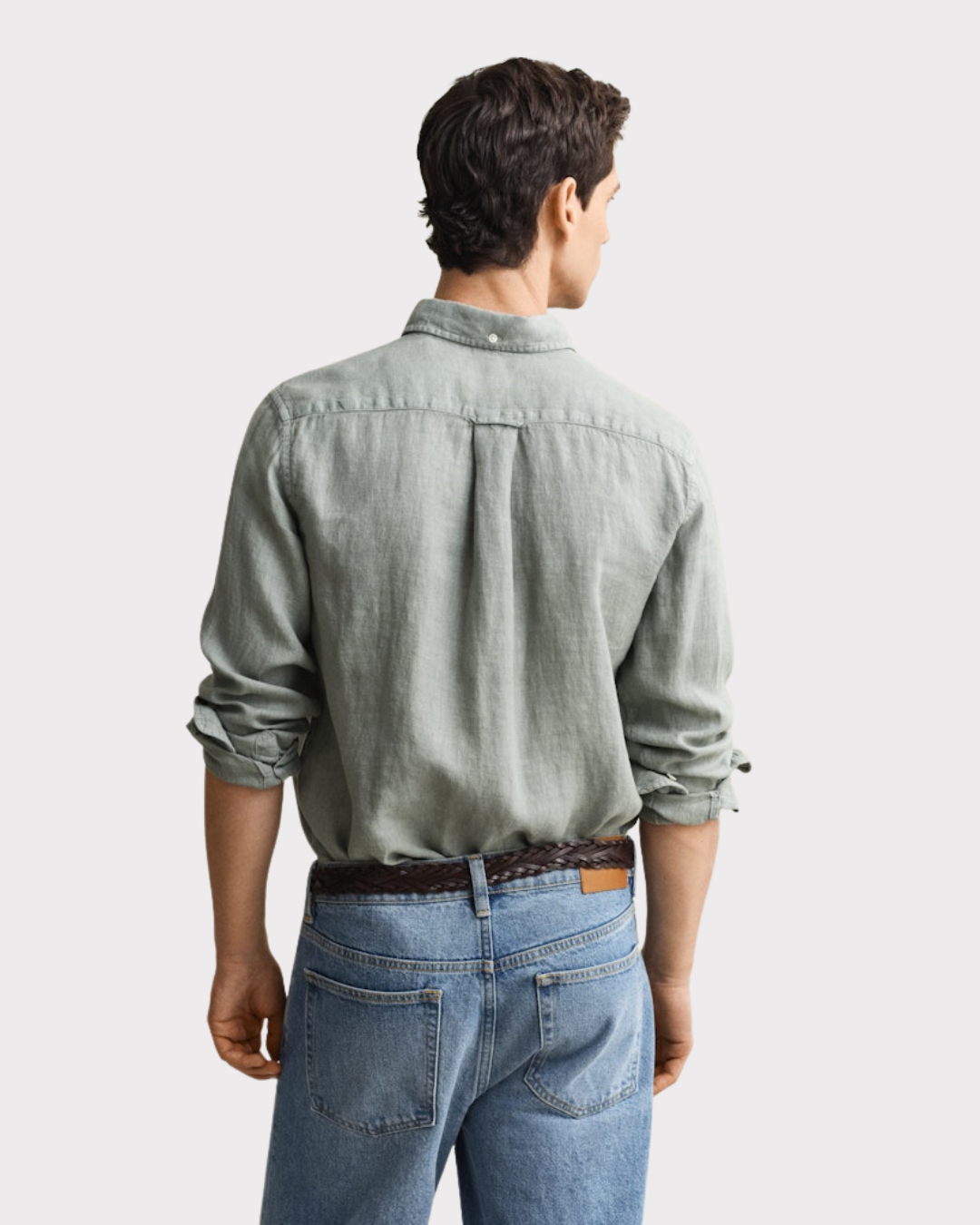 Reg Gmnt Dyed Linen Shirt-Skjorte-Gant-Aandahls