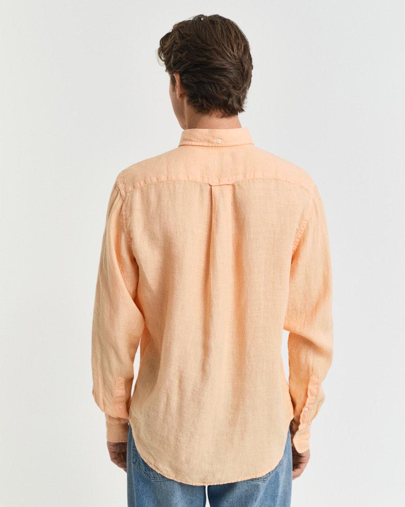 Reg Gmnt Dyed Linen Shirt-Skjorte-Gant-Aandahls