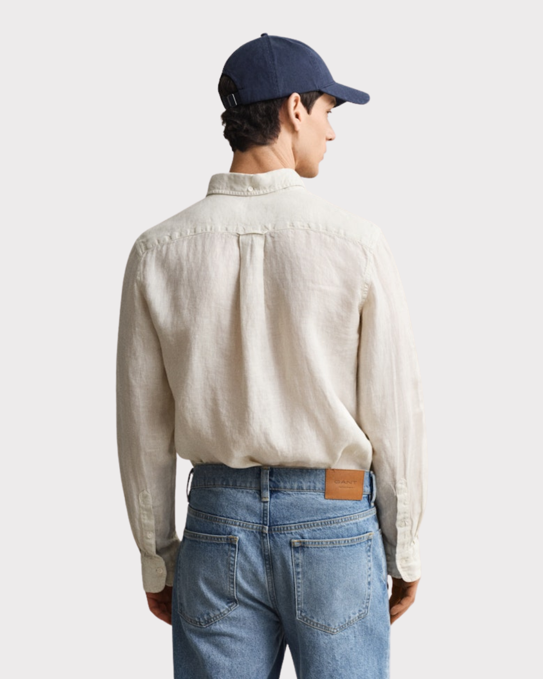 Reg Gmnt Dyed Linen Shirt-Skjorte-Gant-Aandahls