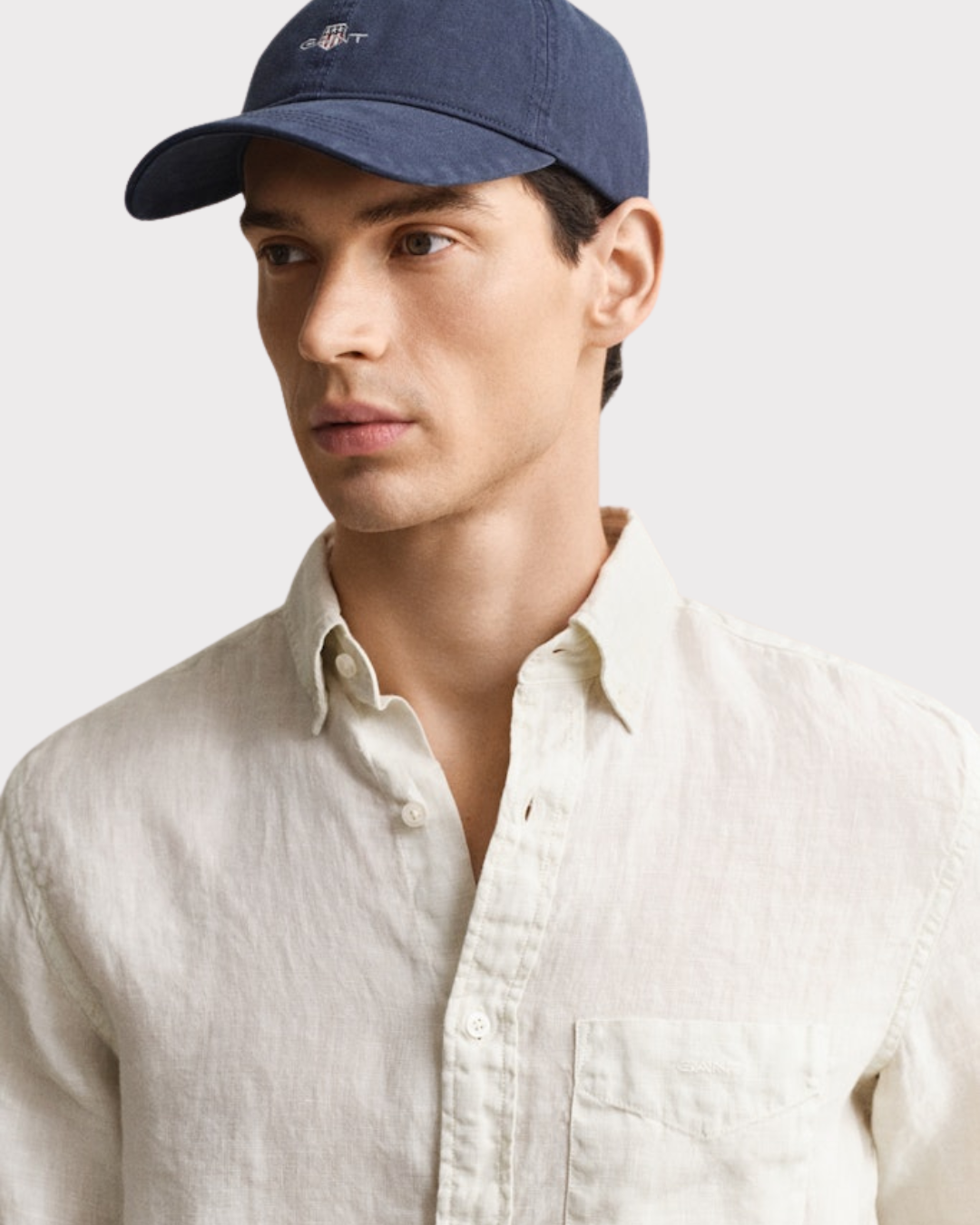 Reg Gmnt Dyed Linen Shirt-Skjorte-Gant-Aandahls