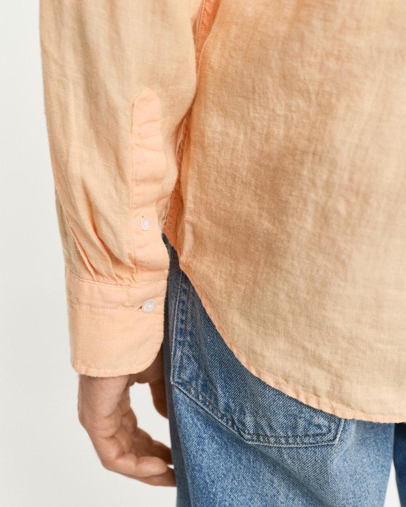 Reg Gmnt Dyed Linen Shirt-Skjorte-Gant-Aandahls