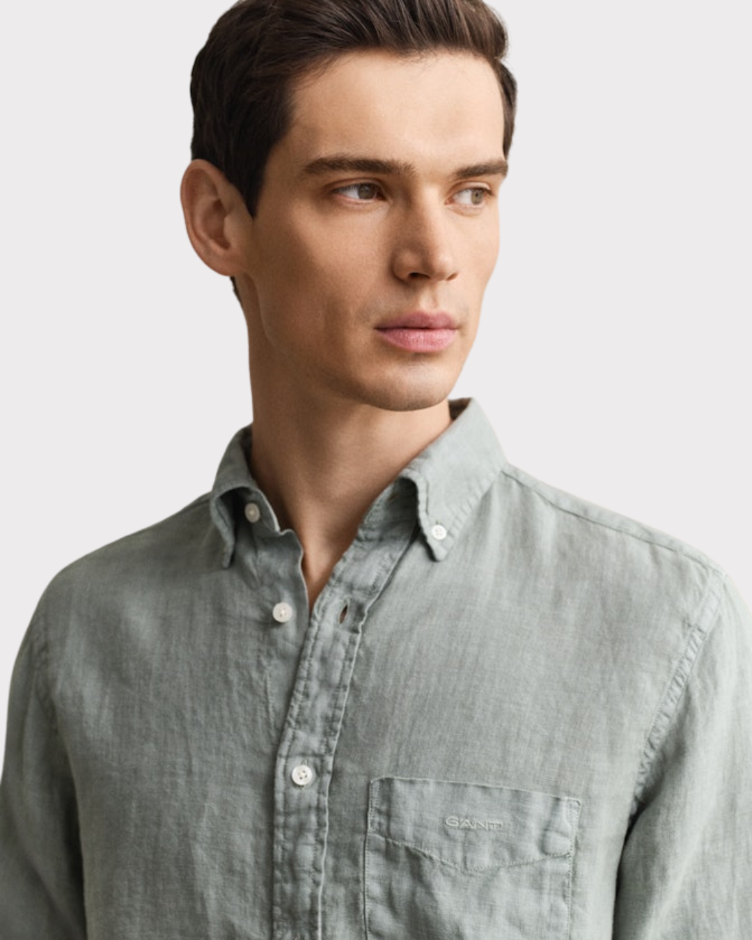 Reg Gmnt Dyed Linen Shirt-Skjorte-Gant-Aandahls