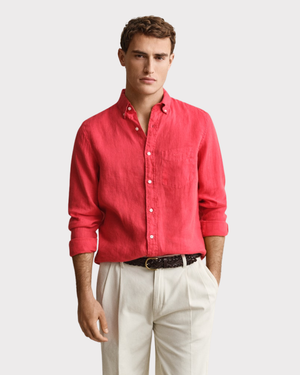 Reg Gmnt Dyed Linen Shirt-Skjorte-Gant-Aandahls