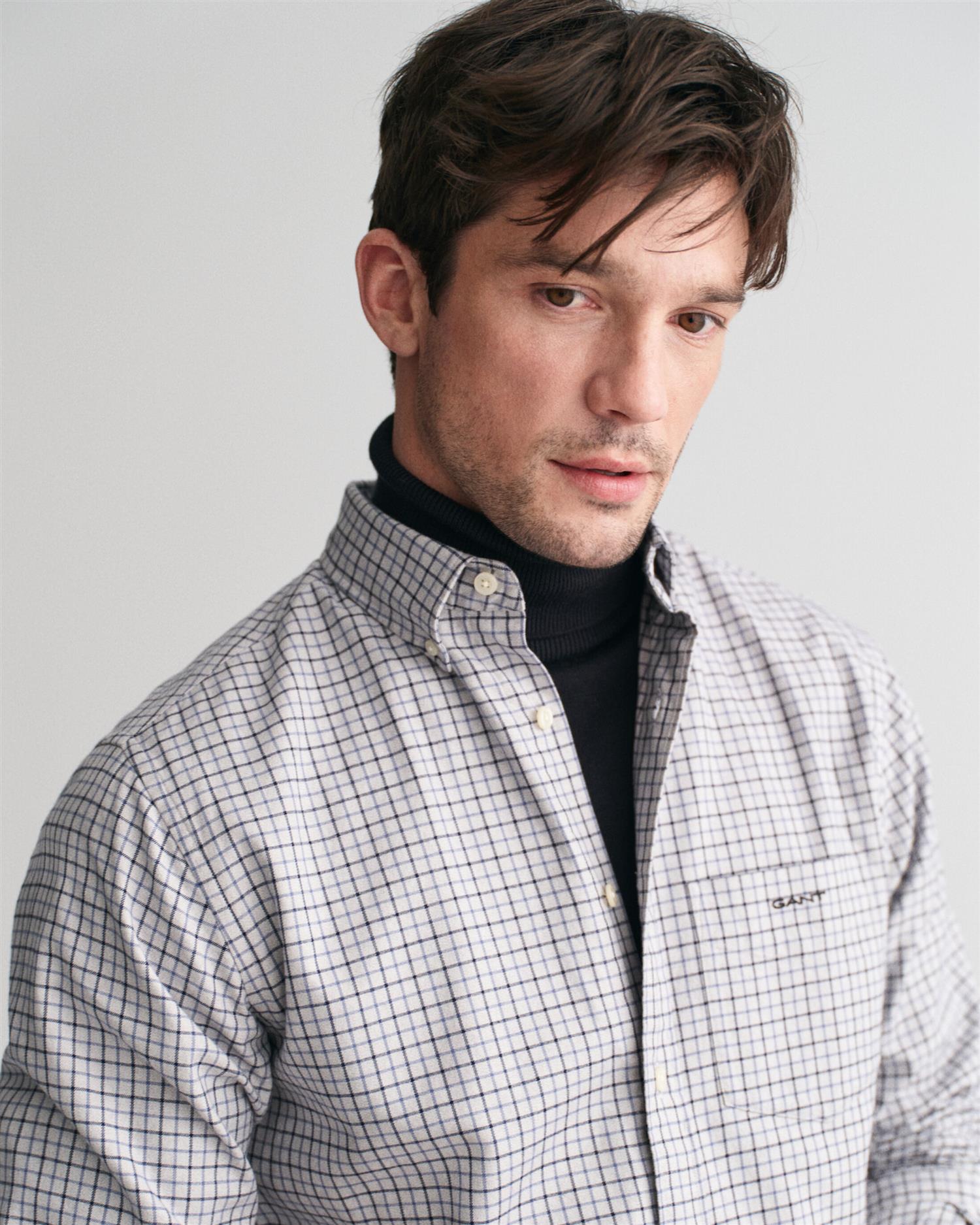 Reg Jaspe Tattersall Shirt-Skjorter-Gant-Aandahls