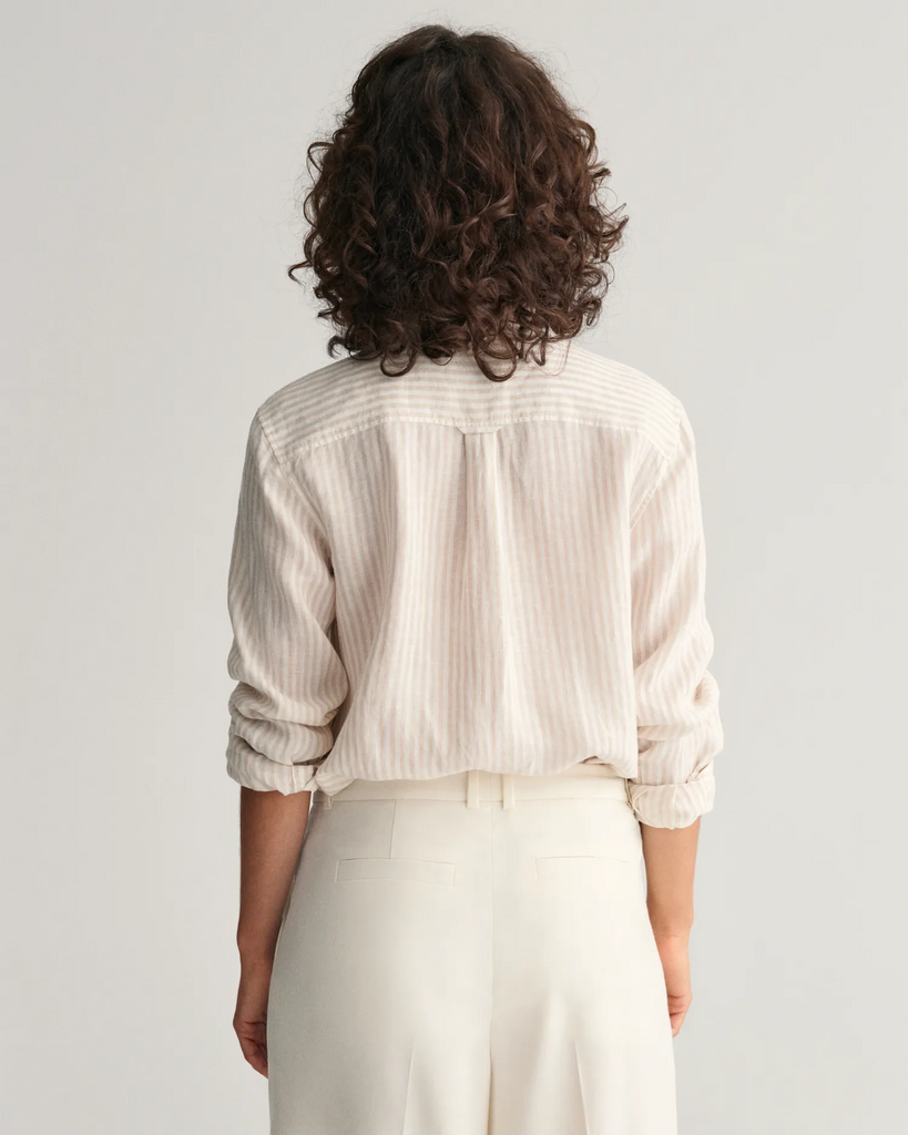 Reg Linen Stripe Shirt-Skjorte-Gant-Aandahls