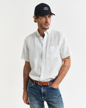 Reg Linen ss shirt-Skjorte-Gant-Aandahls