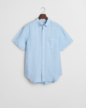 Reg Linen ss shirt-Skjorte-Gant-Aandahls