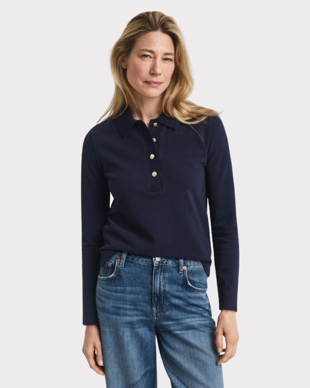 Reg Ls Pique Polo-T-shirt-Gant-Aandahls