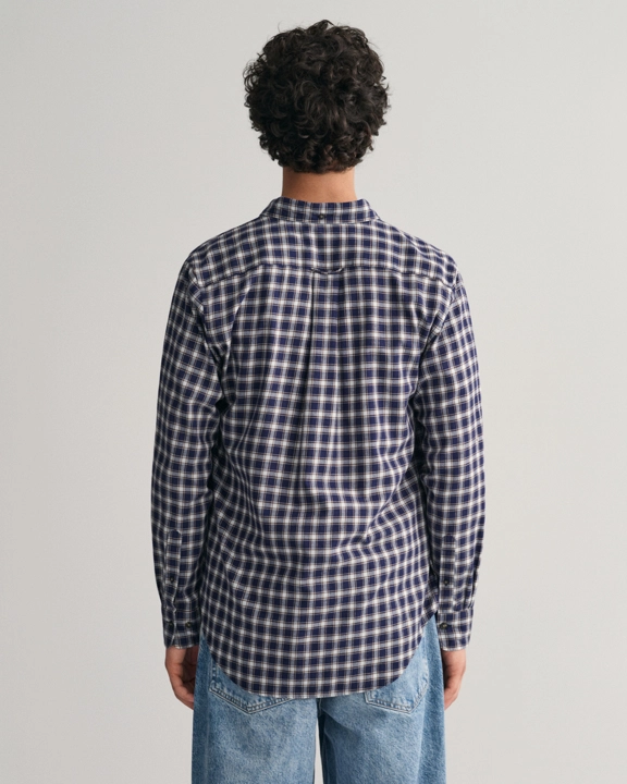 Reg Micro Tartan Flannel Shirt-Skjorter-Gant-Aandahls