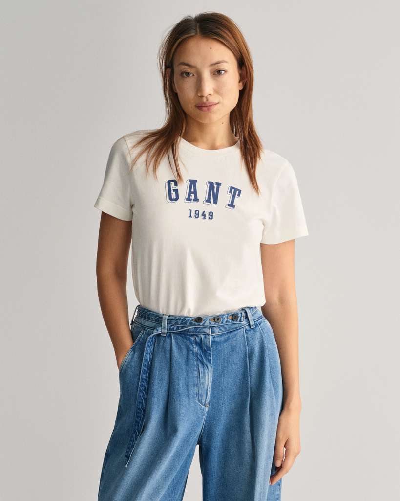 Reg Printed SS C-Neck T-Shirt-T-shirt-Gant-Aandahls