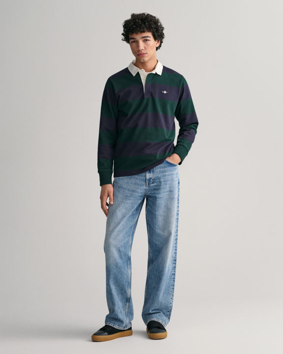 Reg Shield Barstripe Heavy Rugger-Sweat-Gant-Aandahls