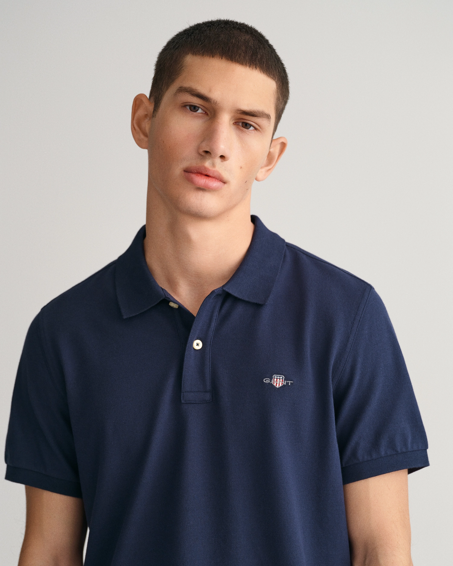 Reg Shield Ss Pique Polo-T-shirt-Gant-Aandahls