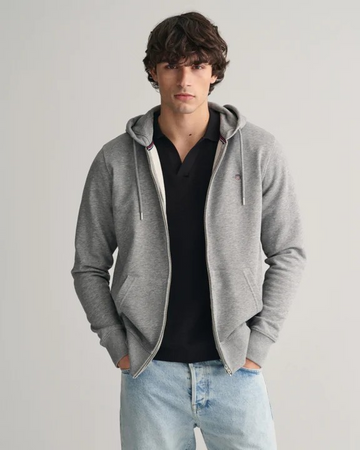 Reg Shield full zip hoodie-Genser-Gant-Aandahls