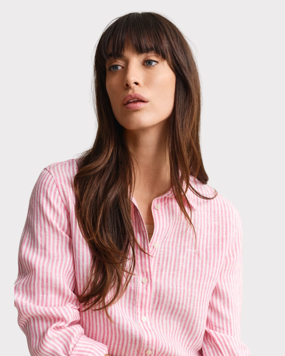 Reg Striped Linen Ls Shirt-Skjorter-Gant-Aandahls