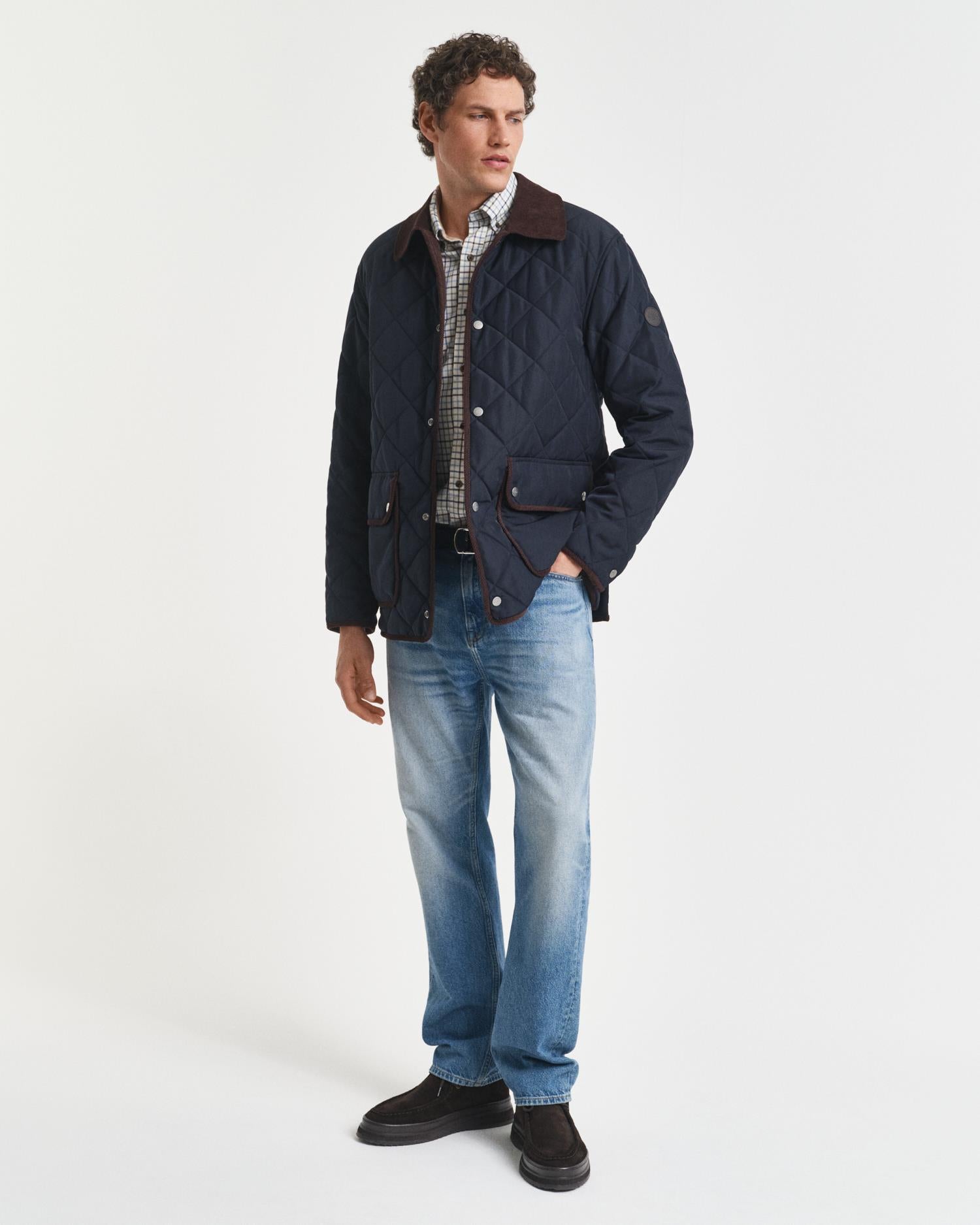 Reg Twill Check Shirt-Skjorte-Gant-Aandahls